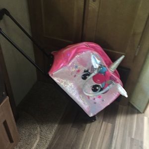 justice unicorn travel bag